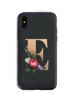 Silicone Phone Cases with English Alphabet Design