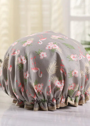 Disposable Double-layer Waterproof Shower Cap for Hair