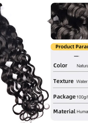 Human Hair Wig with Wave Closure from Factory Direct