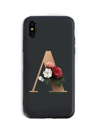 Silicone Phone Cases with English Alphabet Design