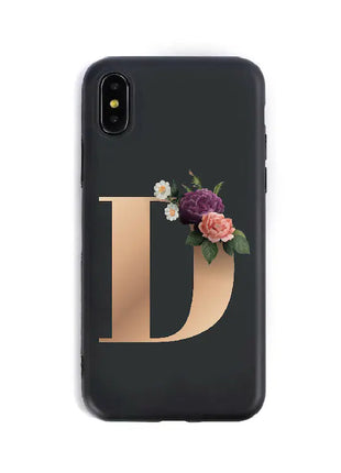 Silicone Phone Cases with English Alphabet Design