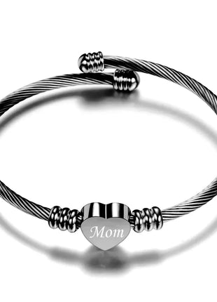Stainless Steel Braided Bracelets for Mother's Day
