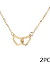 Gold necklace 2PC