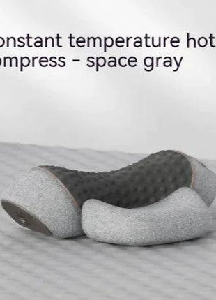 Ergonomic heated cervical pillow with memory foam for neck support and comfort