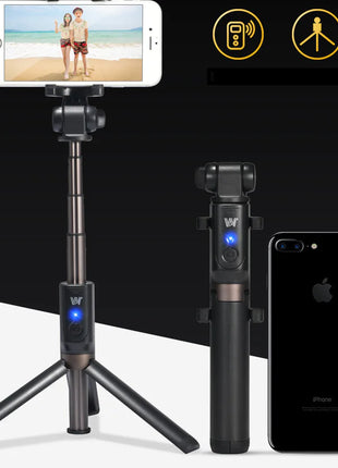 Foldable Bluetooth Selfie Stick and Tripod for Phones