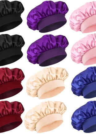 12 Pieces Silk Bonnet for Women