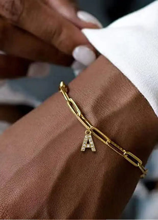 New Women's Fashion Initial Letter Bracelet