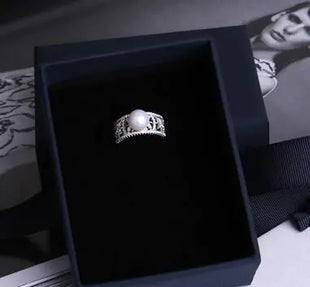 Natural Pearl Ring with Elegant 925 Silver Band