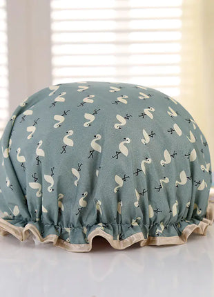 Disposable Double-layer Waterproof Shower Cap for Hair
