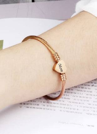 Stainless Steel Braided Bracelets for Mother's Day