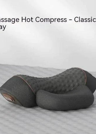 Heated cervical pillow with memory foam and ergonomic design for neck support and comfort