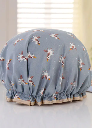 Disposable Double-layer Waterproof Shower Cap for Hair